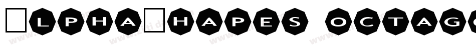 AlphaShapes octagons 2字体转换